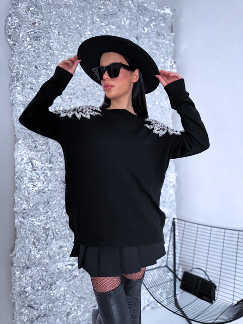 Jumper "FESTIVE W2405" - BLACK